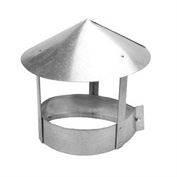 Флюгарка (зонт, дымник, колпак), диаметр 110мм, оцинкованная сталь, круглая 41516
