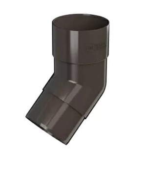 Колено трубы водосточной, 125/82мм, 108 градусов, пластиковое ПВХ, RAL 8017 коричневый 85711