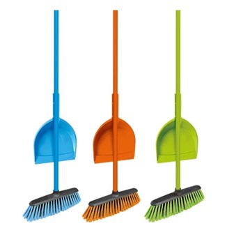 Щетка Тандем AZUR 082160 с совком, ручка 110см, микс, набор 22240