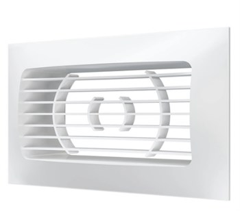 Решетка вентиляционная ERA 511РСФ, 90x150мм, фланец 55x110мм, прямоточная, сферическая, пластиковая, белый 30701