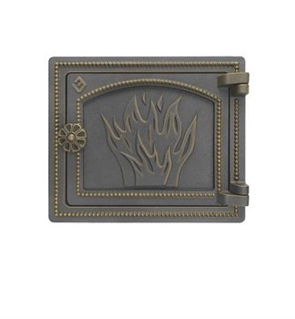 Дверка печная Везувий ДТ-3, 210x250мм, чугун, бронза 38100