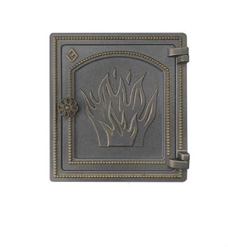 Дверка печная Везувий ДТ-4, 280x250мм, чугун, бронза 38101