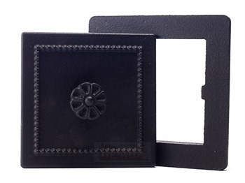 Дверка прочистная Везувий 235, 130x130мм, чугун, антрацит 40547