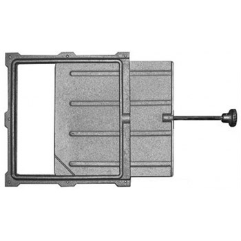 Задвижка дымохода печная ЗВ-5А, 240x260мм (Р), чугун 34549
