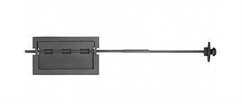 Задвижка дымохода печная ЗВП-1, 300x160мм (Р), поворотная, чугун 34547