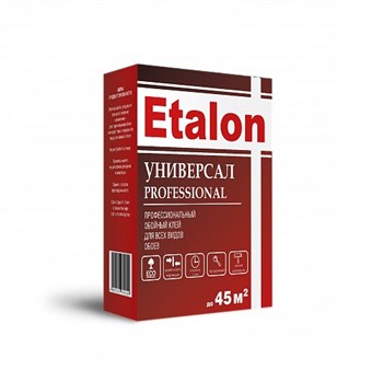 Клей для всех видов обоев ETALON PRO, 200г, универсальный, с добавлением ПВА, усиленный, картон 82152