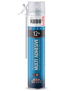 Пена-клей монтажный KUDO MULTI ADHESIVE HOME 12+, 1000мл, бытовая, всесезонная, для теплоизоляционных плит и блоков 85333