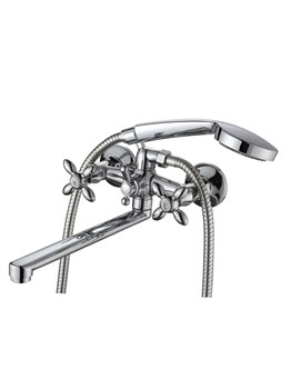 Смеситель для ванны AMMORE  A4588-F, двухвентильный, излив 300мм, хром 89440