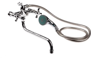 Смеситель для ванны STOMEGA 3311-2, двухвентильный, излив 300мм, хром 82633