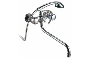 Смеситель для ванны TSARSBERG TSB-111-34, двухвентильный, излив 300мм, хром 87505