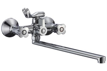 Смеситель для ванны РМС SL116-140, однорычажный, излив 350мм, хром 88312