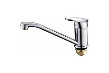 Смеситель для кухни D-LIN D154603, однорычажный, на гайке, хром 89512