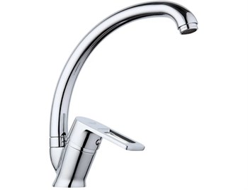 Смеситель для кухни FRUD R41072, однорычажный, на гайке, хром 90046