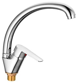 Смеситель для кухни LOFFREY LF85926, однорычажный, на гайке, хром 90068