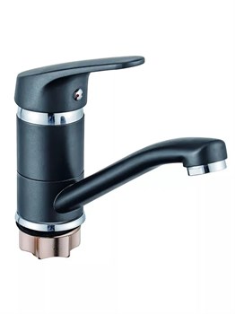 Смеситель для кухни POTATO P45277-19, однорычажный, на шпильке, графит 89487