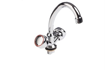 Смеситель для кухни STOMEGA 3310-2, двухвентильный, на гайке, хром 82635