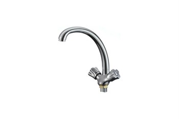 Смеситель для кухни РМС SL116-273F, двухвентильный, на гайке, хром 88288