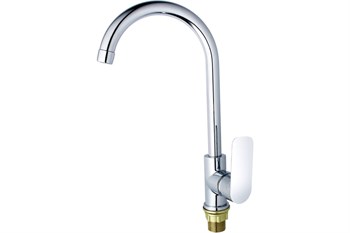 Смеситель для кухни РМС SL133-017F, однорычажный, на гайке, хром 88293