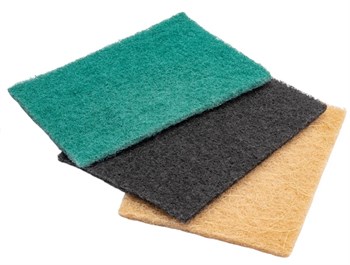 Губка для посуды Рыжий Кот 002931, 100x140мм, абразивная, упаковка 3шт. 80841