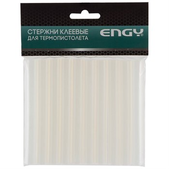 Стержень клеевой длоя термопистолета Engy 357128, 11ммx100мм, 10шт в наборе, прозрачный 86780