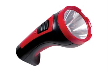 Фонарь ручной КОСМОС KOCAccu101WLED, аккумуляторный, встроенная вилка 220В, 1 светодиод, 1 режим 38248