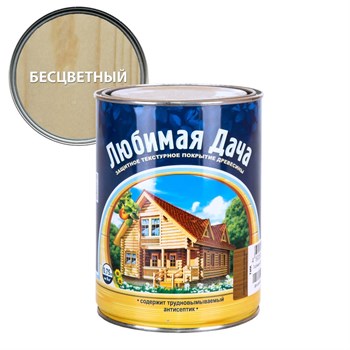 Покрытие защитно-декоративное (антисептик) ЛЮБИМАЯ ДАЧА, 0.75л, бесцветный, полуматовое 88845