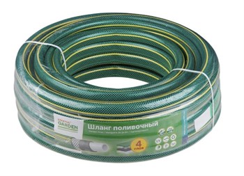 Шланг поливочный STARTUL Garden ST6201-5/8-30, 5/8дюйма, 30м, ПВХ, четырехслойный, зеленый 73420