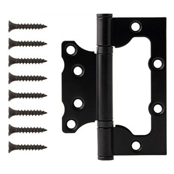 Петля накладная Code Deco B2-BLM, 100х70х2.5мм, универсальная, сталь, матовый черный 80732