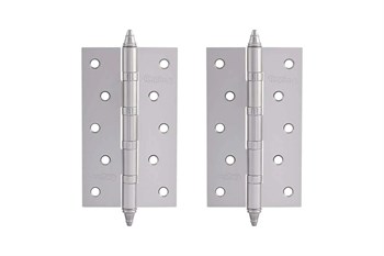 Петля накладная НОРА-М 5"-4ВВ, 125х75х2.5мм, универсальная, сталь, матовый хром 29164