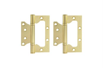 Петля накладная НОРА-М 800-4"SB, 100х75х2.5мм, универсальная, сталь, латунь 12949