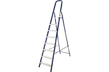 Лестница стремянка АЛЮМЕТ М8408, 8 ступеней, высота 1.66м, стальная 1690