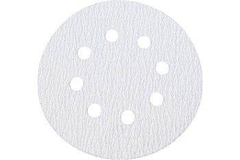 Круг абразивный GEPARD GP5002-320, для краски, 125мм, 8 отверстий, на липучке, P320, набор 5шт 83298
