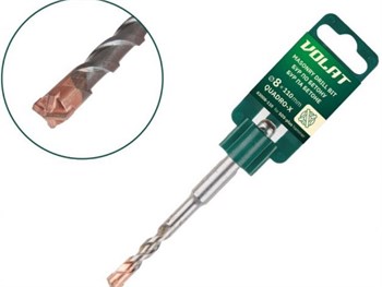 Бур (сверло) QUADRO-X Волат 83008-110, SDS-plus, 8х50х110мм, по бетону 76234