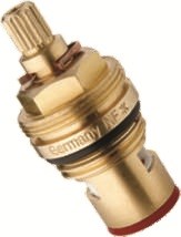 Кран-букса FRAP F52-7, 15мм (1/2 дюйма), керамика, 20 шлицов, 2 резьбы, латунная 89921