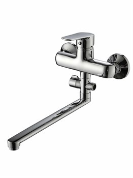 Смеситель для ванны AMMORE А4002, однорычажный, с плоским изливом, хром 89449