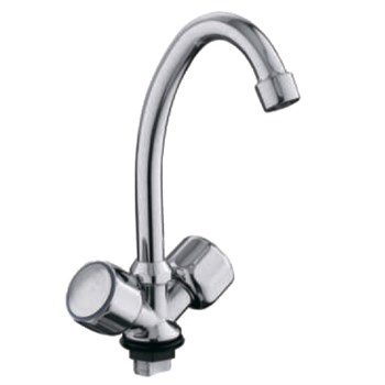 Смеситель для кухни FRUD R40109, двухвентильный, хром, ЦАМ 90051