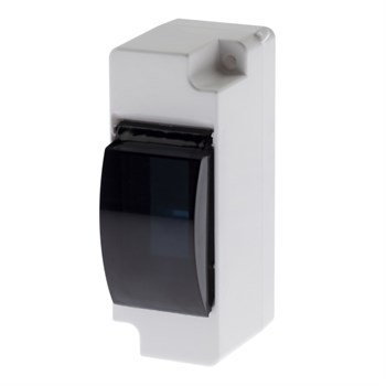 Щит распределительный для открытой проводки ЭРА SIMPLE КМПн 1/2 Б0051470, на 2 модуля, IP30, пластиковый, с крышкой 83928