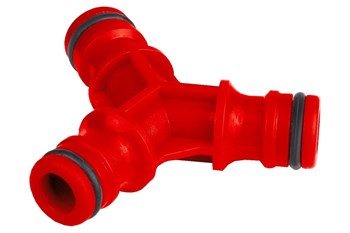 Тройник для разветвления/соединения шлангов GRINDA, 1/2", пластиковый 25326