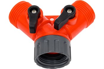 Распределитель GRINDA, регулируемый, 3/4", 2-канальный, резьбовой, пластиковый 23511