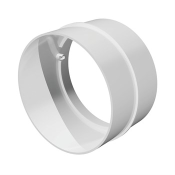 Соединитель круглого воздуховода Эра 12.5СКП, диаметр 125мм, пластиковый 15758