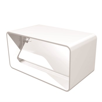 Соединитель плоского воздуховода Эра 612СКПО, 60x120мм, с обратным клапаном, пластиковый 5042