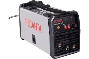 Сварочный аппарат РЕСАНТА САИПА-190, инверторный, 3 в 1, без газа, полуавтомат 91988