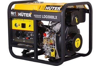Электрогенератор HUTER LDG 5000LX дизельный, 3300Вт, с электростартером 89572