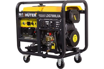 Электрогенератор HUTER LDG 7000LXА дизельный, 5500Вт, с электростартером 92063