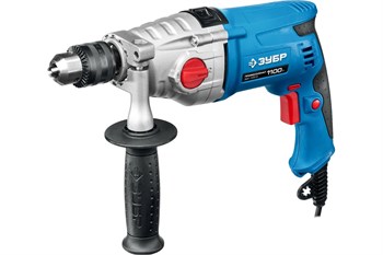 Дрель ударная ЗУБР Профессионал ЗДУ-1100-2 ЭРМКМ2, 1100Вт, 2-скоростная, в кейсе 92176