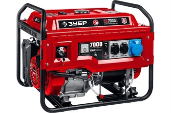 Электрогенератор ЗУБР СБ-7000Е бензиновый, 7000Вт, с электростартером 92326