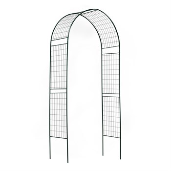 Арка садовая Green Line Прямая,  1.18x2.62x0.5м, широкая решетка, разборная, металлическая, зеленая 74174