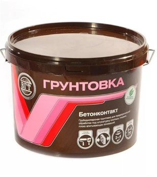 Грунтовка VGT ВД-АК-0301 Бетонконтакт, акриловая, 8кг, белая 92952