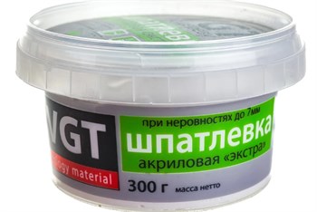 Шпаклевка/шпатлевка VGT Экстра акриловая по дереву, готовая, 0.3кг, береза 20606