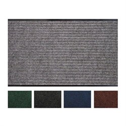 Коврик придверный Floor mat (Атлас), 50x80см, влаговпитывающий, коричневый - фото 14399